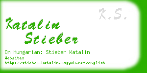 katalin stieber business card